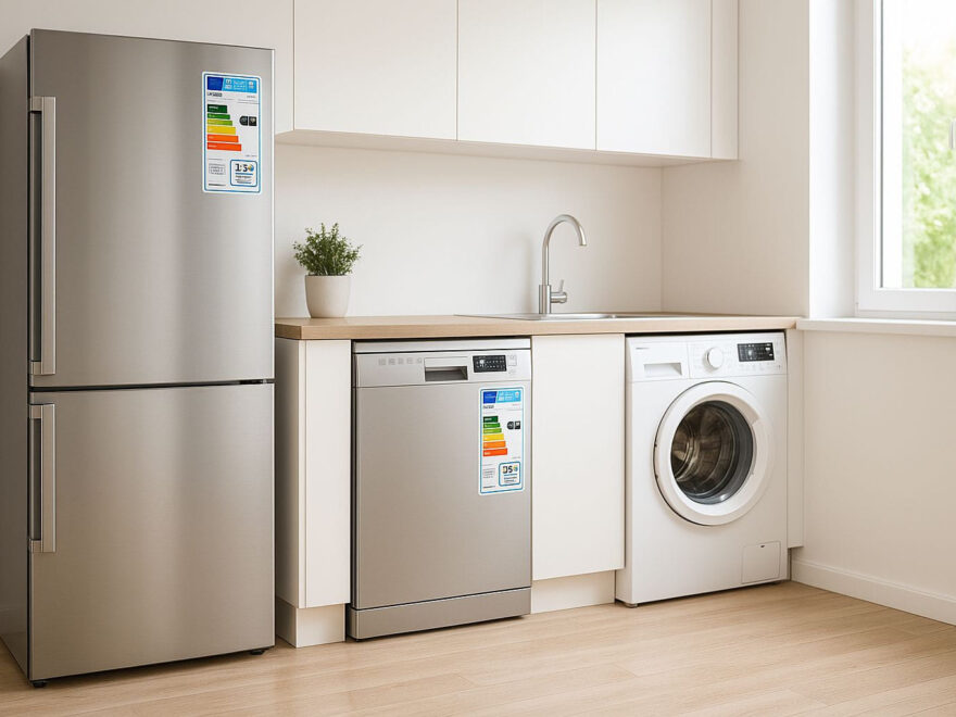 Moderne Haushaltsgeräte mit EU-Label zum Strom sparen