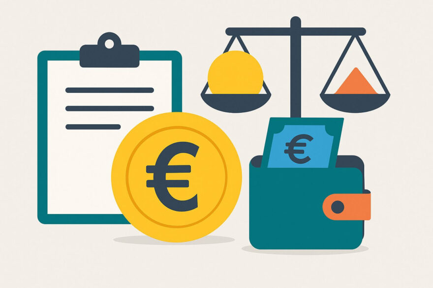 Rechtsschutzversicherung Symbolgrafik zu Kosten und Selbstbeteiligung