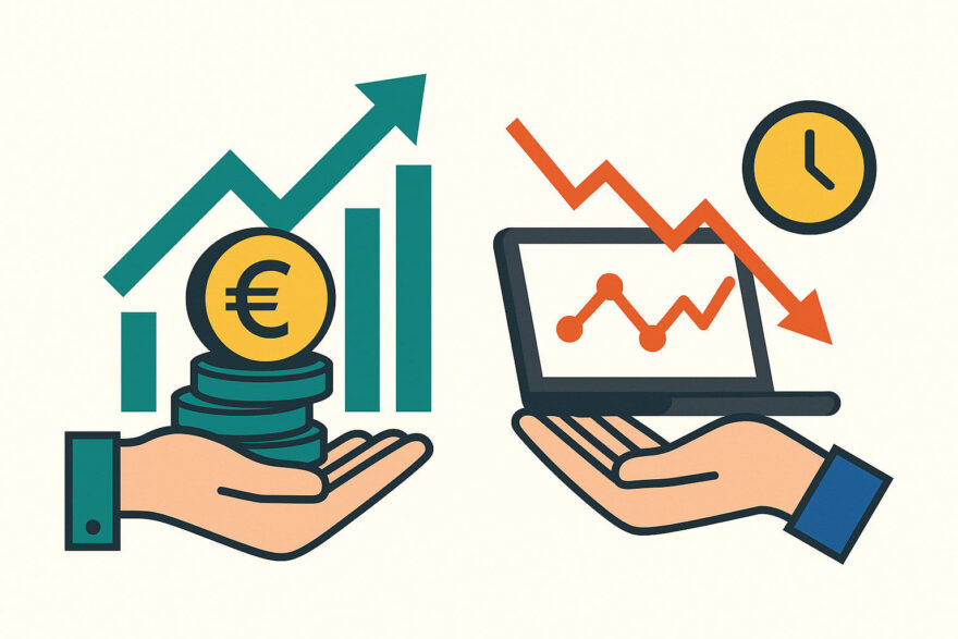 Buy & Hold – Grundprinzip der Anlagestrategie erklärt Buy & Hold Illustration zum Grundprinzip der langfristigen Anlagestrategie