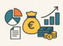 Dividenden-ETFs erklärt mit Symbolgrafiken zu Geld, Diagrammen und Wachstum