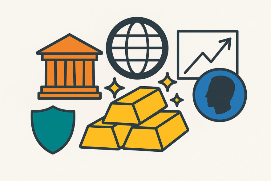 Gold als Geldanlage – Illustration zur historischen Bedeutung und weltweiten Akzeptanz