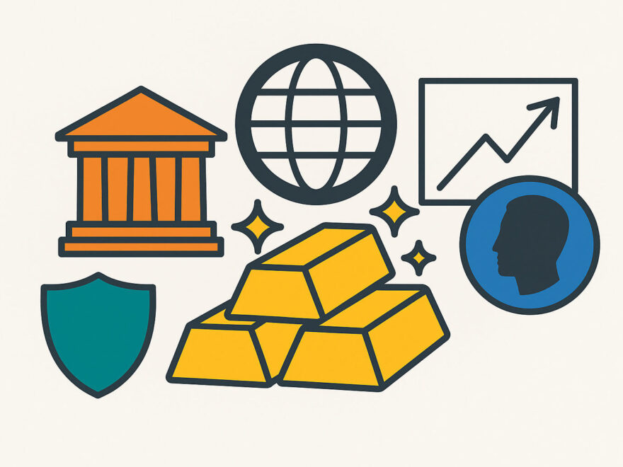 Gold als Geldanlage – Illustration zur historischen Bedeutung und weltweiten Akzeptanz