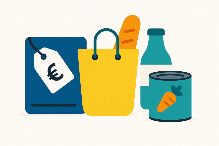 Marken, Eigenmarken und No-Name – clever Lebensmittel einkaufen und sparen Beim Lebensmittel einkaufen Preise zwischen Marken und Eigenmarken vergleichen und sparen