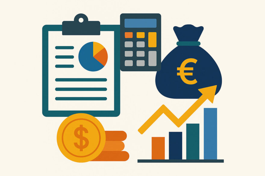 Schulden abbauen – Symbolgrafik zur Budgetplanung und finanziellen Kontrolle