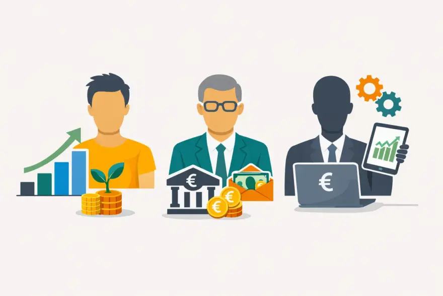 Vergleich verschiedener Anlegerprofile mit unterschiedlichen Strategien zur Wiederanlage von Erträgen